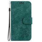 For Motorola Moto G75 5G Little Tiger Embossed Leather Phone Case(Green) - 3