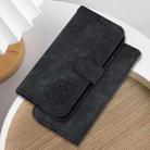 For Motorola Moto G75 5G Little Tiger Embossed Leather Phone Case(Black) - 2