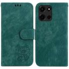 For Motorola Moto G 5G 2025 Little Tiger Embossed Leather Phone Case(Green) - 1