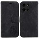 For Motorola Moto G 5G 2025 Little Tiger Embossed Leather Phone Case(Black) - 1