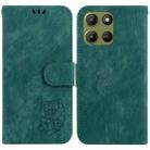 For Motorola Moto G15 Little Tiger Embossed Leather Phone Case(Green) - 1