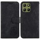 For Motorola Moto G15 Little Tiger Embossed Leather Phone Case(Black) - 1