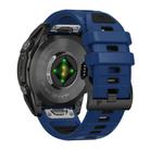 For Garmin 26mm Official Two Color Quick Release Silicone Watch Band(Royal Blue Black) - 2