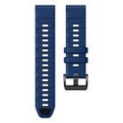 For Garmin 26mm Official Two Color Quick Release Silicone Watch Band(Royal Blue Black) - 3