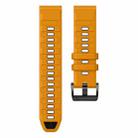 For Garmin 22mm Official Two Color Quick Release Silicone Watch Band(Orange Black) - 3