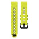 For Garmin 22mm Official Two Color Quick Release Silicone Watch Band(Lime Black) - 3