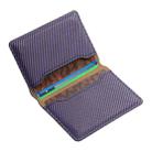 Denior V13 Magsafe Wallet Carbon Fiber Texture Leather Magnetic Card Holder Bag(Purple) - 3