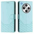 For OPPO Find X8 Honeycomb Embossing RFID Leather Phone Case(Mint Green) - 2