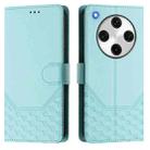 For OPPO Find X8 Pro Honeycomb Embossing RFID Leather Phone Case(Mint Green) - 2