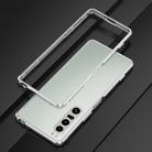 For Sony Xperia 1 VI Aurora Series Lens Protector + Metal Frame Protective Phone Case(Silver) - 2