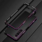 For Sony Xperia 1 VI Aurora Series Lens Protector + Metal Frame Protective Phone Case(Black Purple) - 2