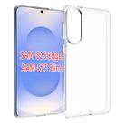 For Samsung Galaxy S25 Edge 5G Waterproof Texture TPU Phone Case(Transparent) - 1