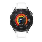 For Huawei Watch GT 5 46mm Official 22mm Silicone Watch Band(White) - 3