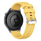 For Huawei Watch GT 5 46mm Official 22mm Silicone Watch Band(Yellow) - 2