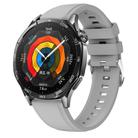 For Huawei Watch GT 5 46mm Official 22mm Silicone Watch Band(Light Grey) - 1