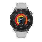 For Huawei Watch GT 5 46mm Official 22mm Silicone Watch Band(Light Grey) - 3