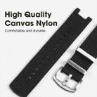 For Huami Amazfit T-Rex Nylon Square Buckle Watch Band with Disassembly Tool(Black) - 5