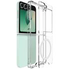 For Samsung Galaxy Z Flip6 IMAK Space Shield PC + TPU Airbag Shockproof MagSafe Phone Case(Transparent) - 1