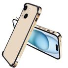 For iPhone 13 TPU + Aluminum Alloy Frame Phone Case(Gold) - 1