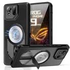 For Asus ROG Phone 9 / 9 Pro Heat Dissipation Aromatherapy MagSafe Holder Phone Case(Black) - 1