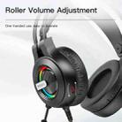 Yesido EK02 Head-mounted Gaming Wired Earphone with RGB Fixed Color Light(Black) - 2