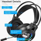 Yesido EK02 Head-mounted Gaming Wired Earphone with RGB Fixed Color Light(Black) - 3