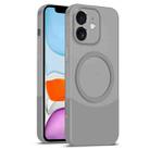 For iPhone 11 Dual Color Stitching MagSafe Magnetic PC Phone Case(Grey) - 1