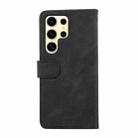 For Samsung Galaxy S25 Ultra 5G ABEEL Color Block Magnetic RFID Leather Phone Case(Black-Green) - 3