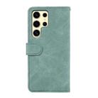 For Samsung Galaxy S25 Ultra 5G ABEEL Color Block Magnetic RFID Leather Phone Case(Cyan-Pink) - 3
