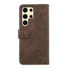 For Samsung Galaxy S25 Ultra 5G ABEEL Color Block Magnetic RFID Leather Phone Case(Brown-Blue) - 3