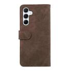 For Samsung Galaxy S25 FE 5G ABEEL Color Block Magnetic RFID Leather Phone Case(Brown-Blue) - 3