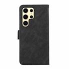 For Samsung Galaxy S25 Ultra 5G ABEEL Frosted Magnetic RFID Leather Phone Case(Black) - 3