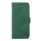 For Samsung Galaxy S25 Ultra 5G ABEEL Frosted Magnetic RFID Leather Phone Case(Green) - 2
