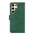 For Samsung Galaxy S25 Ultra 5G ABEEL Frosted Magnetic RFID Leather Phone Case(Green) - 3