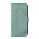 For Samsung Galaxy S25 Ultra 5G ABEEL Frosted Magnetic RFID Leather Phone Case(Cyan) - 2