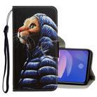 For Vivo S1 Pro 3D Colored Drawing Horizontal Flip PU Leather Case with Holder & Card Slots & Wallet(Down Jacket Cat) - 1