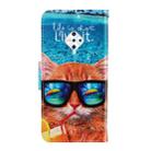 For Vivo S1 Pro 3D Colored Drawing Horizontal Flip PU Leather Case with Holder & Card Slots & Wallet(Underwater Cat) - 3