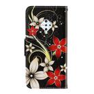 For Vivo S1 Pro 3D Colored Drawing Horizontal Flip PU Leather Case with Holder & Card Slots & Wallet(Red Flower) - 3