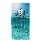 For Vivo S1 Pro 3D Colored Drawing Horizontal Flip PU Leather Case with Holder & Card Slots & Wallet(Blue Coconut Grove) - 3