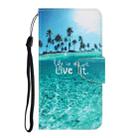 For Vivo S1 Pro 3D Colored Drawing Horizontal Flip PU Leather Case with Holder & Card Slots & Wallet(Coconut Tree) - 2