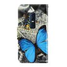 For Vivo V17 Pro 3D Colored Drawing Horizontal Flip PU Leather Case with Holder & Card Slots & Wallet(A Butterfly) - 2