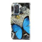 For Vivo V17 3D Colored Drawing Horizontal Flip PU Leather Case with Holder & Card Slots & Wallet(A Butterfly) - 3