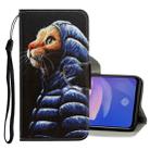 For Vivo V19 3D Colored Drawing Horizontal Flip PU Leather Case with Holder & Card Slots & Wallet(Down Jacket Cat) - 1