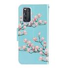 For Vivo V19 3D Colored Drawing Horizontal Flip PU Leather Case with Holder & Card Slots & Wallet(Magnolia) - 3