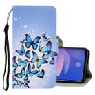 For Vivo Y17 / Y12 / Y15 3D Colored Drawing Horizontal Flip PU Leather Case with Holder & Card Slots & Wallet(Multiple Butterflies) - 1