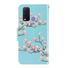 For Vivo Y50 / Y30 3D Colored Drawing Horizontal Flip PU Leather Case with Holder & Card Slots & Wallet(Magnolia) - 3