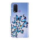 For Vivo Y50 / Y30 3D Colored Drawing Horizontal Flip PU Leather Case with Holder & Card Slots & Wallet(Multiple Butterflies) - 3