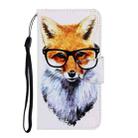 For Vivo Y91c 3D Colored Drawing Horizontal Flip PU Leather Case with Holder & Card Slots & Wallet(Fox) - 2