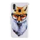 For Vivo Y91c 3D Colored Drawing Horizontal Flip PU Leather Case with Holder & Card Slots & Wallet(Fox) - 3