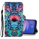 For Vivo Y91c 3D Colored Drawing Horizontal Flip PU Leather Case with Holder & Card Slots & Wallet(Mandala) - 1